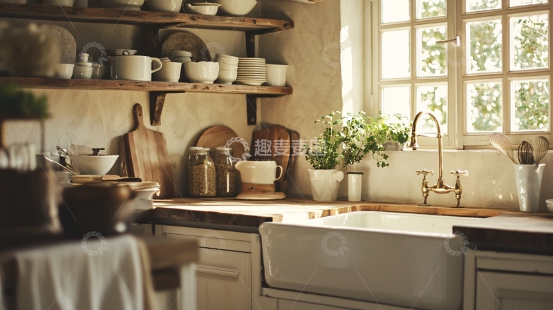 高清大图下载【趣麦麦图】乡村厨房