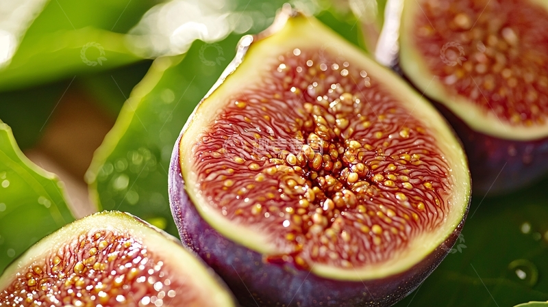 高清大图下载【趣麦麦图】新鲜紫红色的无花果