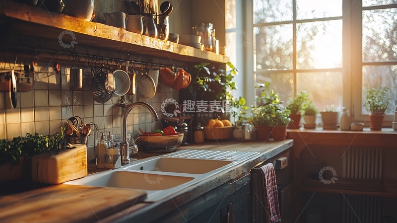 高清大图下载【趣麦麦图】乡村厨房