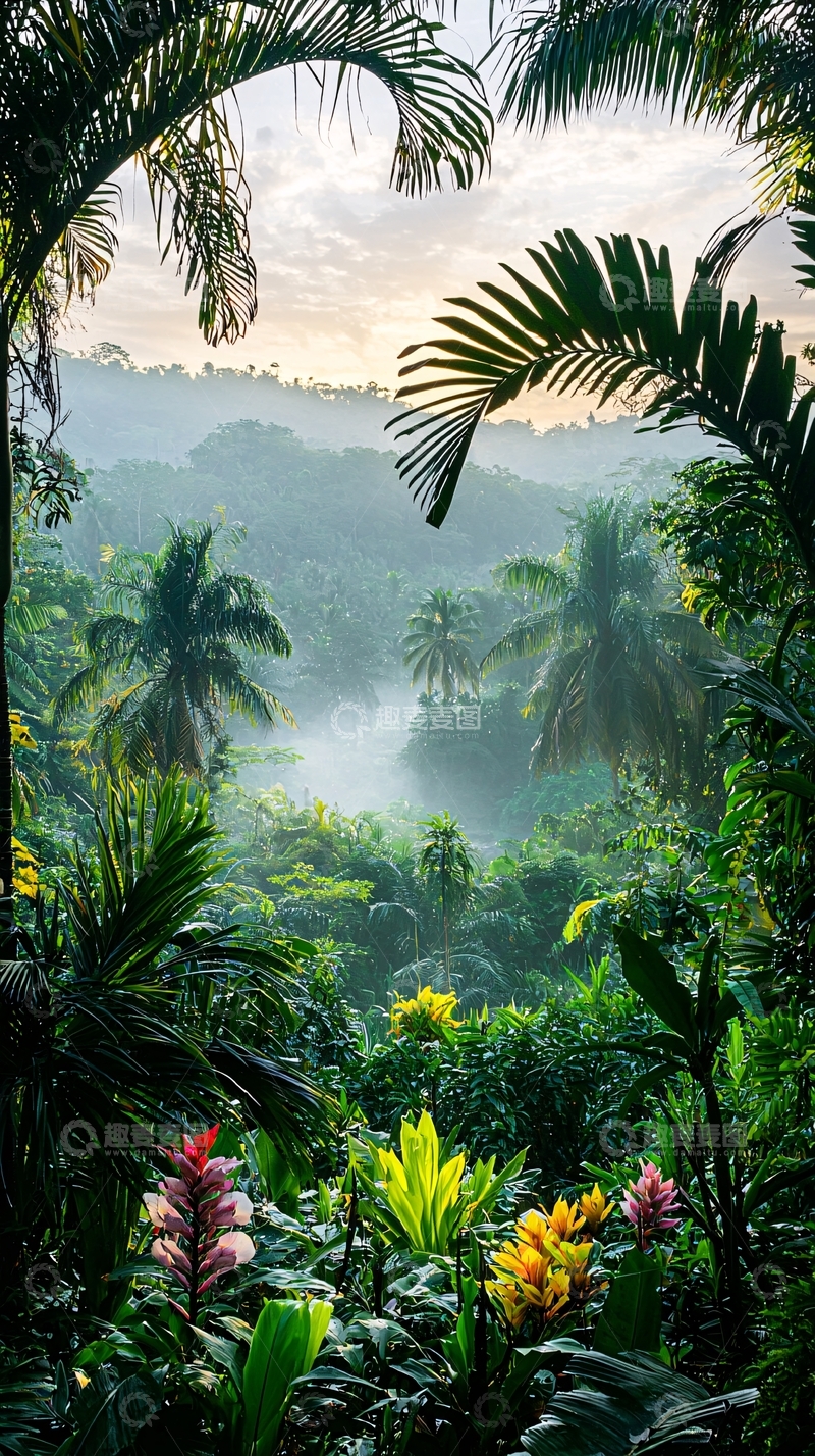 高清大图下载【趣麦麦图】热带雨林