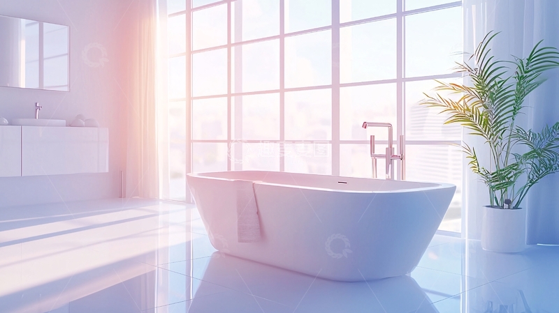 高清大图下载【趣麦麦图】现代简约风格浴室