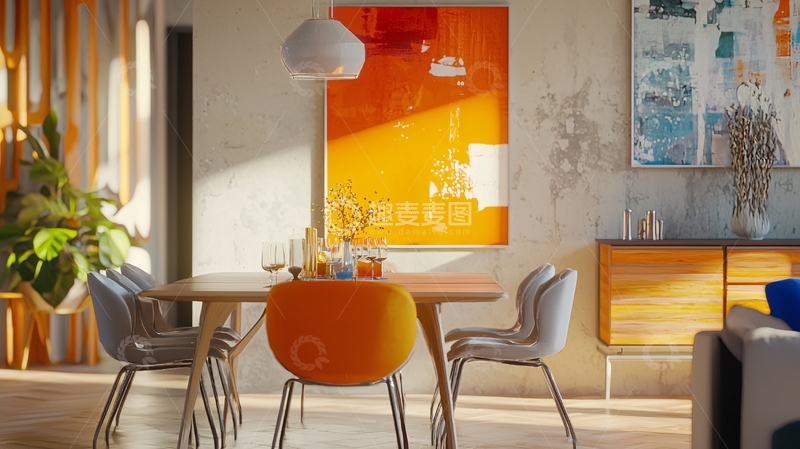 高清大图下载【趣麦麦图】现代简约餐厅设计