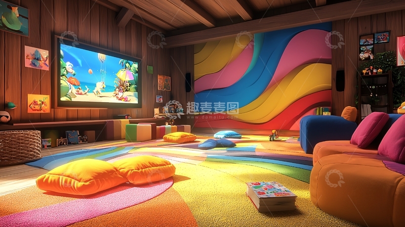高清大图下载【趣麦麦图】儿童娱乐室