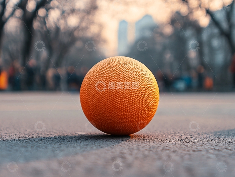 高清大图下载【趣麦麦图】橙色球体居中特写