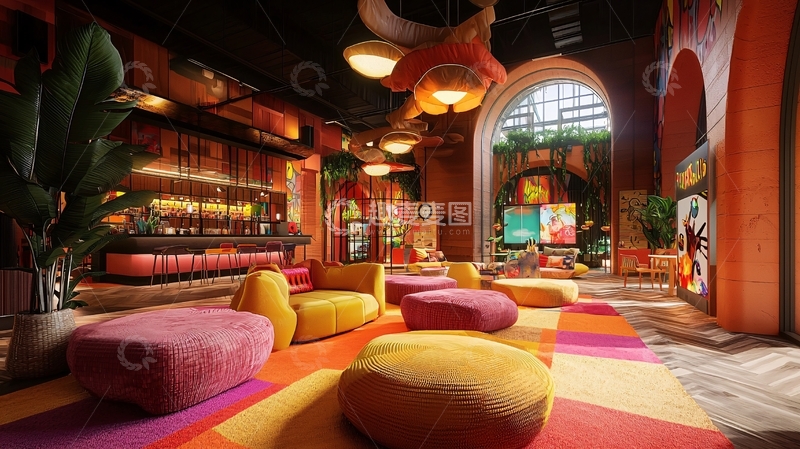 高清大图下载【趣麦麦图】复古酒吧