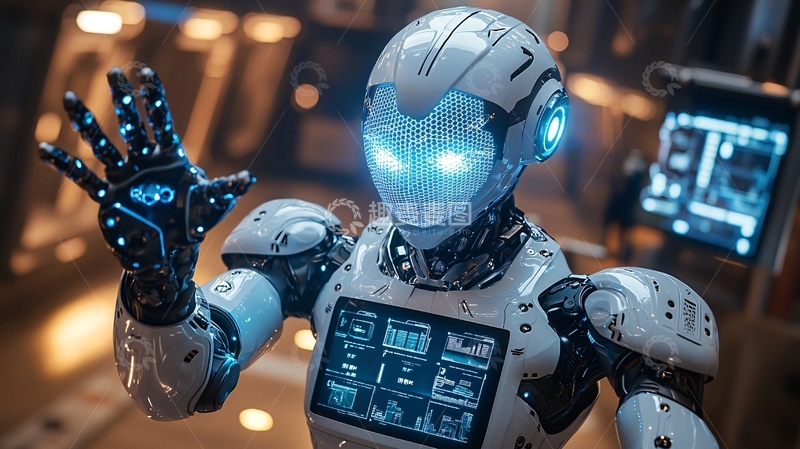 高清大图下载【趣麦麦图】未来科技感的机器人