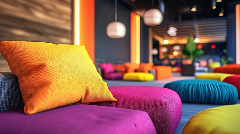 高清大图下载【趣麦麦图】彩色抱枕