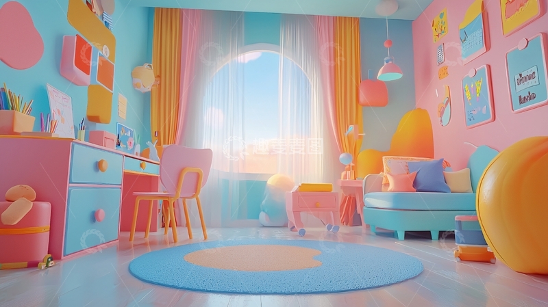 高清大图下载【趣麦麦图】梦幻儿童房