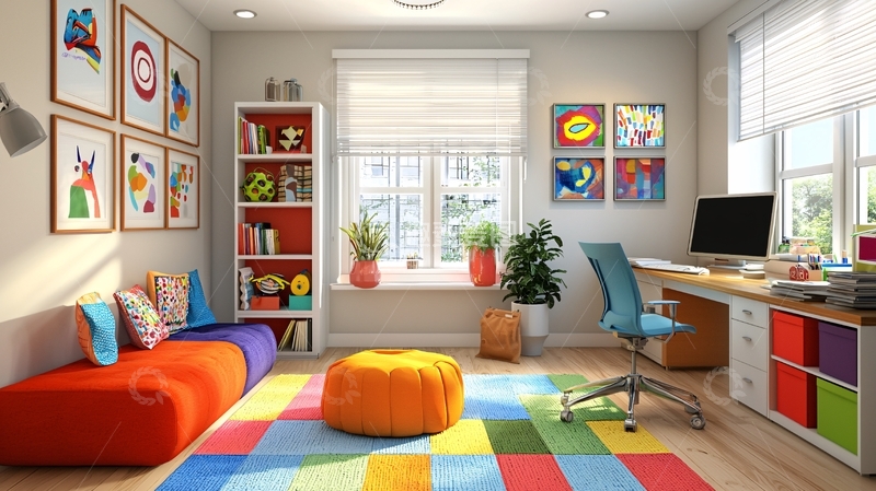 高清大图下载【趣麦麦图】儿童房