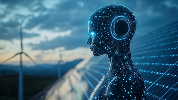 未来科技感人像