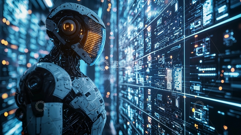 高清大图下载【趣麦麦图】未来科技感机器人