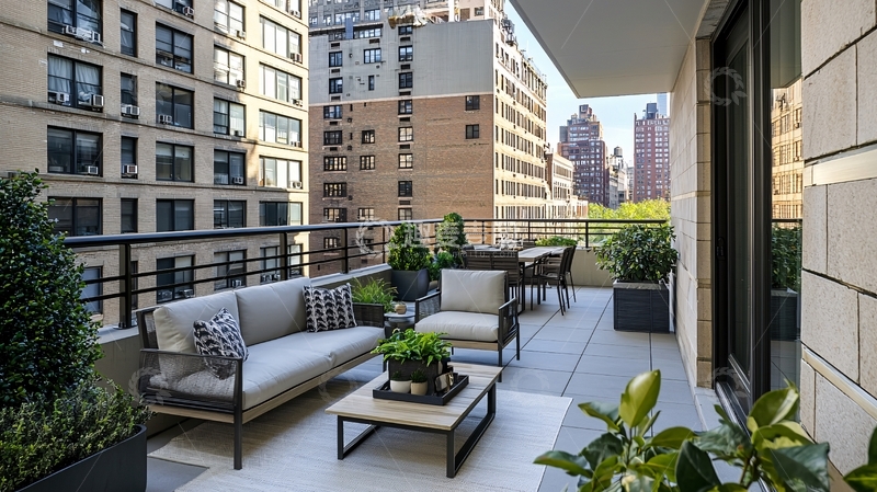 高清大图下载【趣麦麦图】纽约公寓阳台