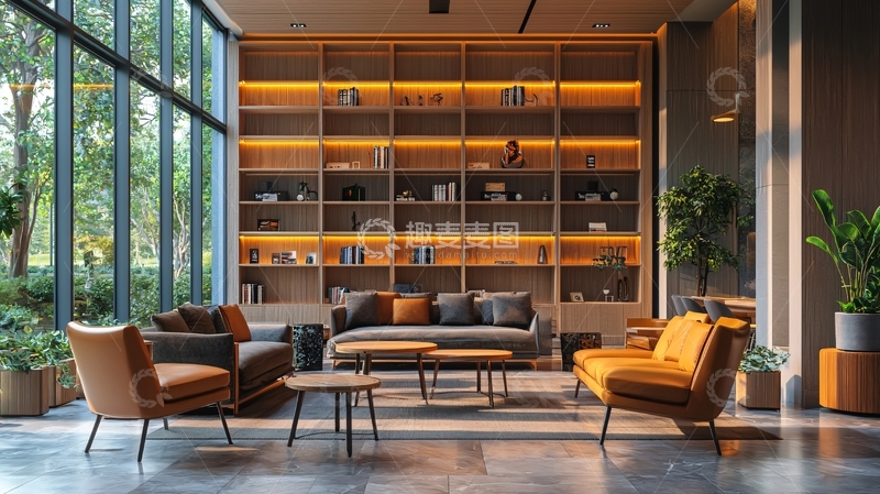 高清大图下载【趣麦麦图】现代简约客厅