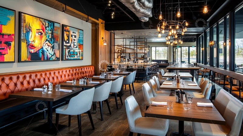 高清大图下载【趣麦麦图】现代风格餐厅室内设计