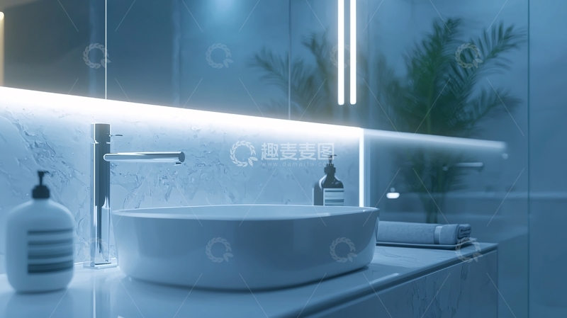 高清大图下载【趣麦麦图】现代简约浴室