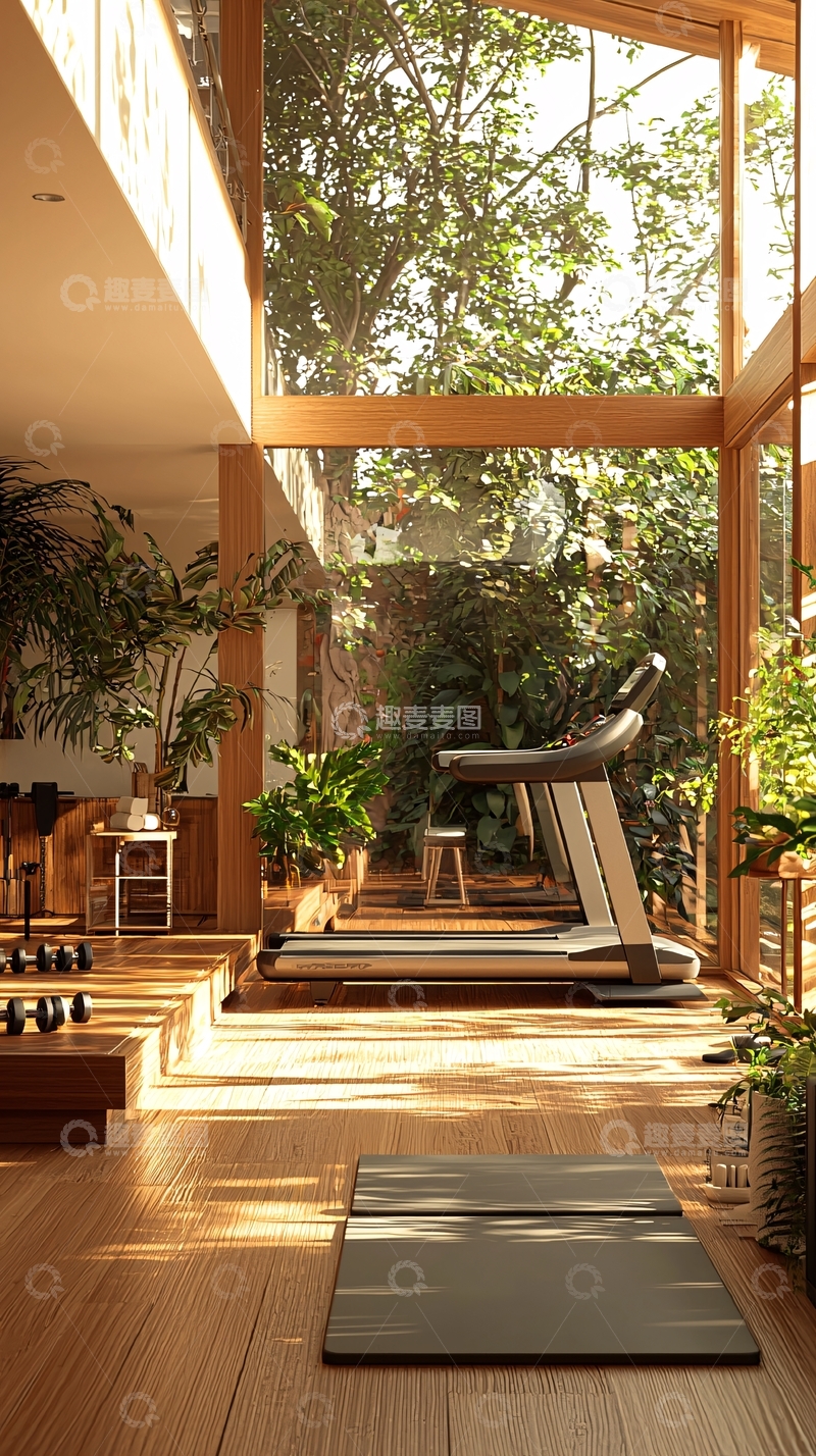高清大图下载【趣麦麦图】室内健身房