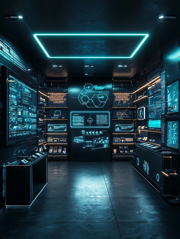 未来科技控制室