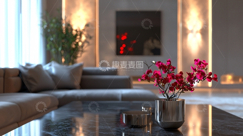 高清大图下载【趣麦麦图】现代简约客厅