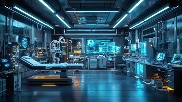 未来科技感医院场景