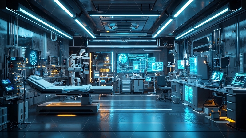 高清大图下载【趣麦麦图】未来科技感医院场景