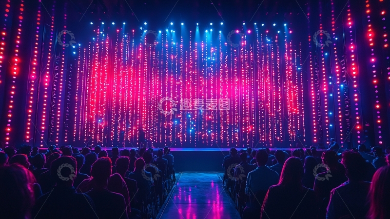 高清大图下载【趣麦麦图】舞台灯光璀璨夺目