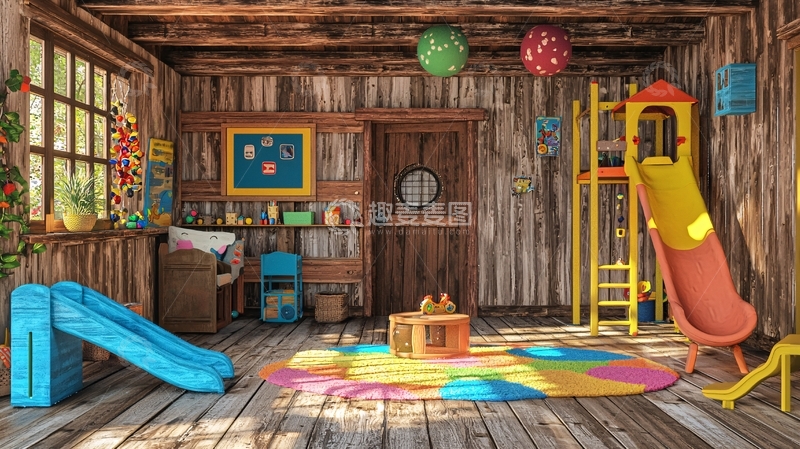 高清大图下载【趣麦麦图】儿童游戏室