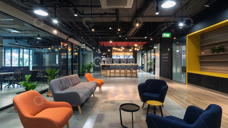 高清大图下载【趣麦麦图】现代化办公室公共区域