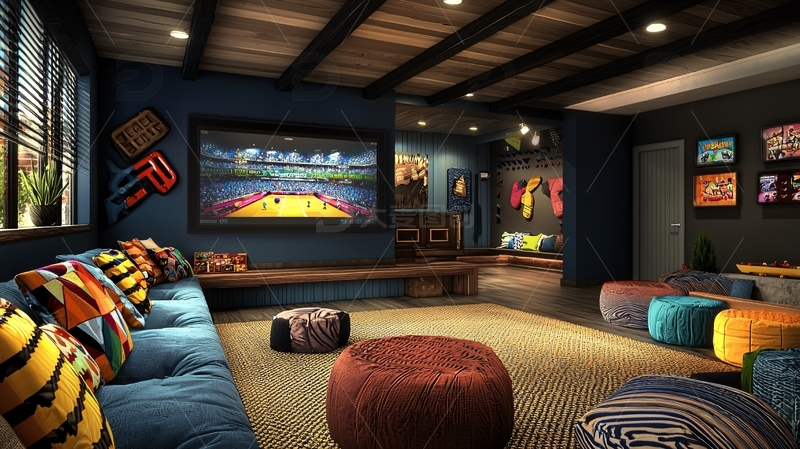 现代风格休闲娱乐室