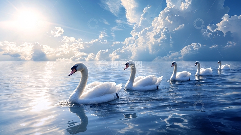 高清大图下载【趣麦麦图】天鹅湖