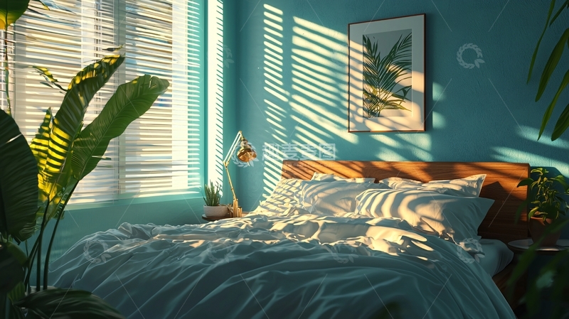 高清大图下载【趣麦麦图】阳光洒进卧室6