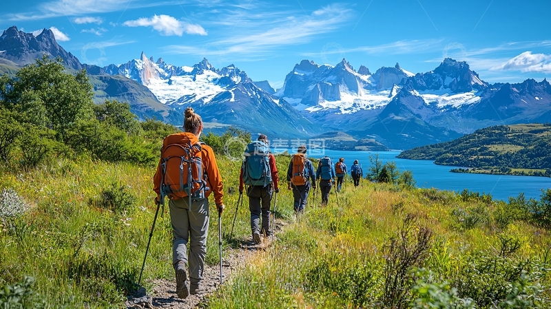 高清大图下载【趣麦麦图】徒步者