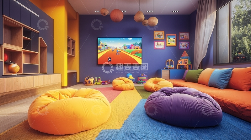 高清大图下载【趣麦麦图】儿童游戏室