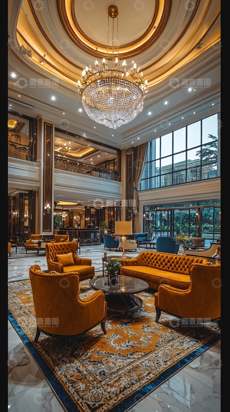 高清大图下载【趣麦麦图】豪华酒店大堂设计