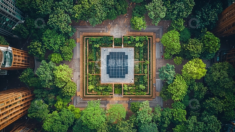 高清大图下载【趣麦麦图】城市中的绿色绿洲