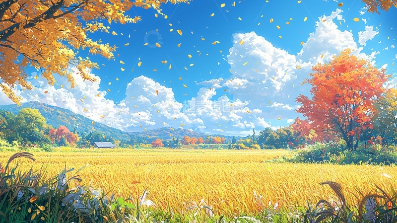 高清大图下载【趣麦麦图】秋日田野