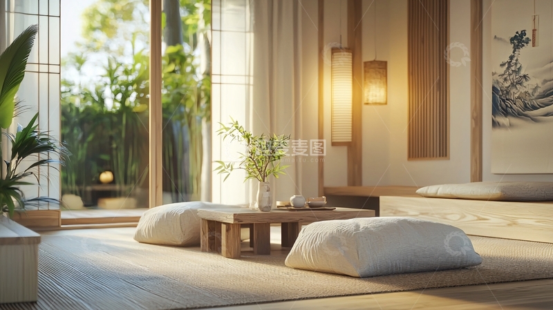 高清大图下载【趣麦麦图】日式简约风格房间