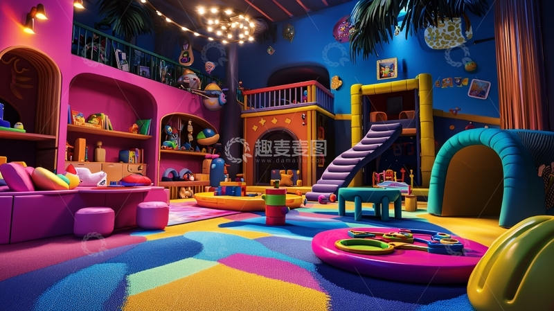 高清大图下载【趣麦麦图】儿童游乐场