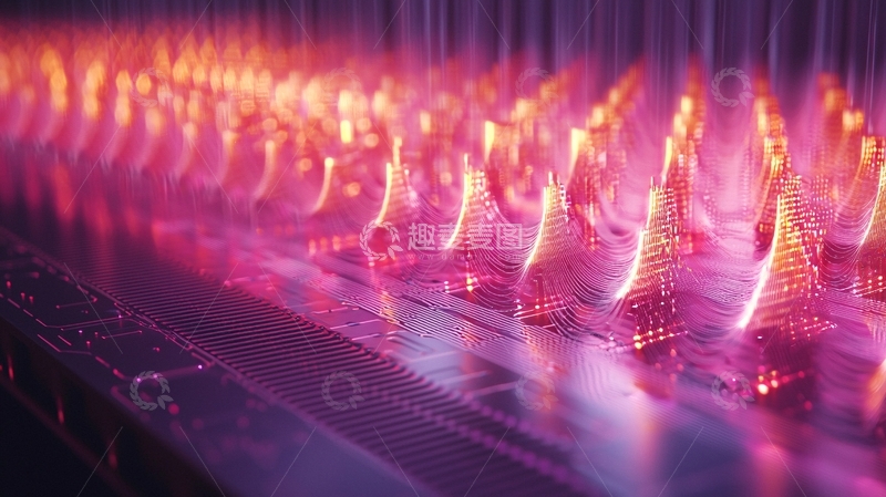 高清大图下载【趣麦麦图】发光尖端阵列