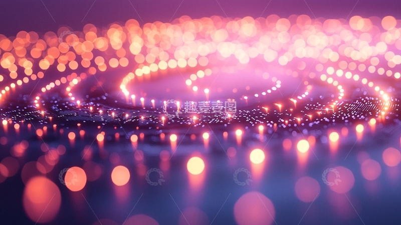 高清大图下载【趣麦麦图】星空光点螺旋排列