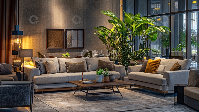 高清大图下载【趣麦麦图】现代简约客厅