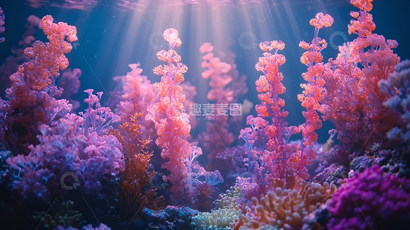 高清大图下载【趣麦麦图】水下珊瑚群