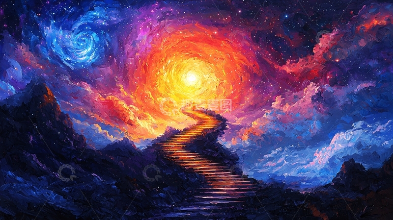 高清大图下载【趣麦麦图】通往宇宙中心的道路