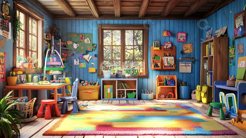 温馨童趣的幼儿园教室