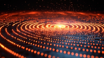 科技感环形发光点阵