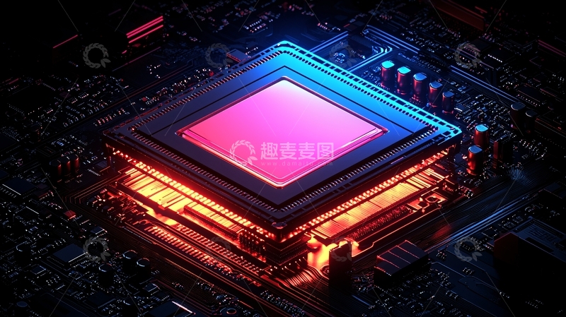 高清大图下载【趣麦麦图】芯片特写
