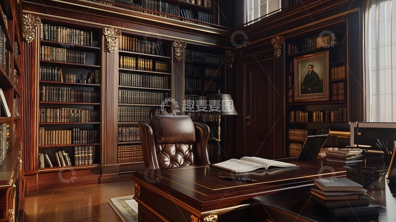 高清大图下载【趣麦麦图】书房