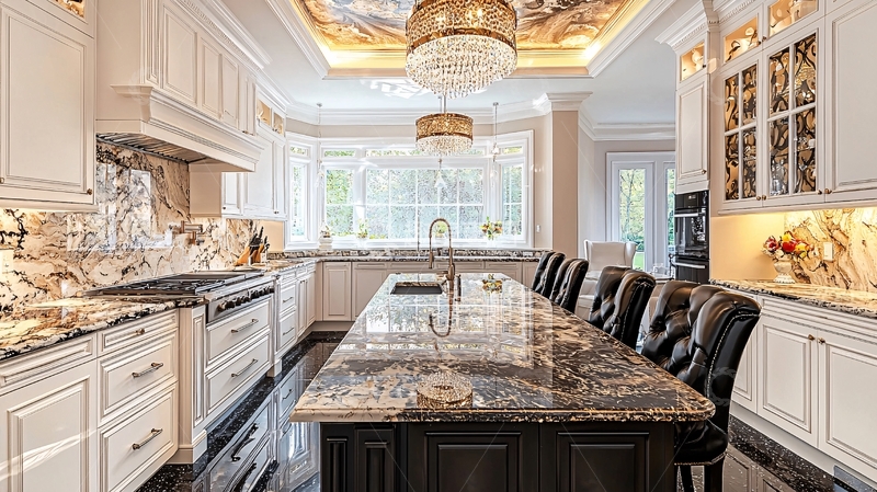 高清大图下载【趣麦麦图】奢华欧式厨房