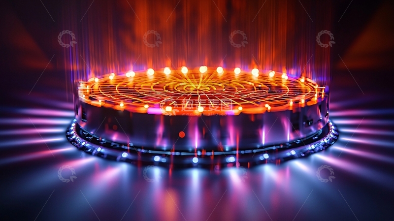 高清大图下载【趣麦麦图】未来感圆形平台