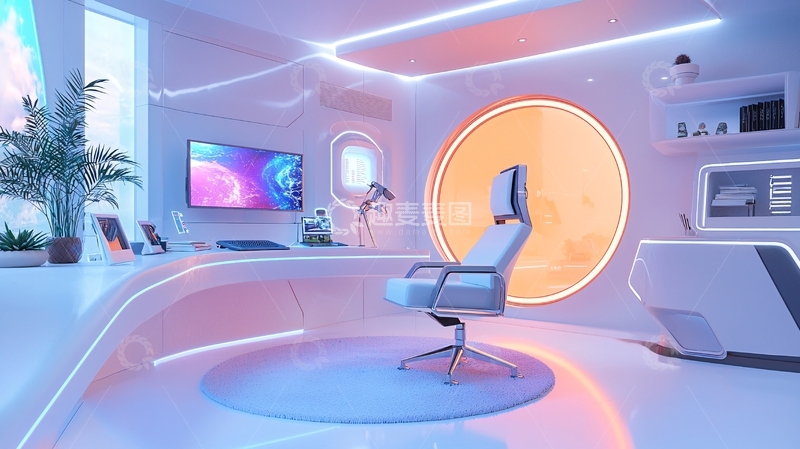 高清大图下载【趣麦麦图】未来科技感办公室