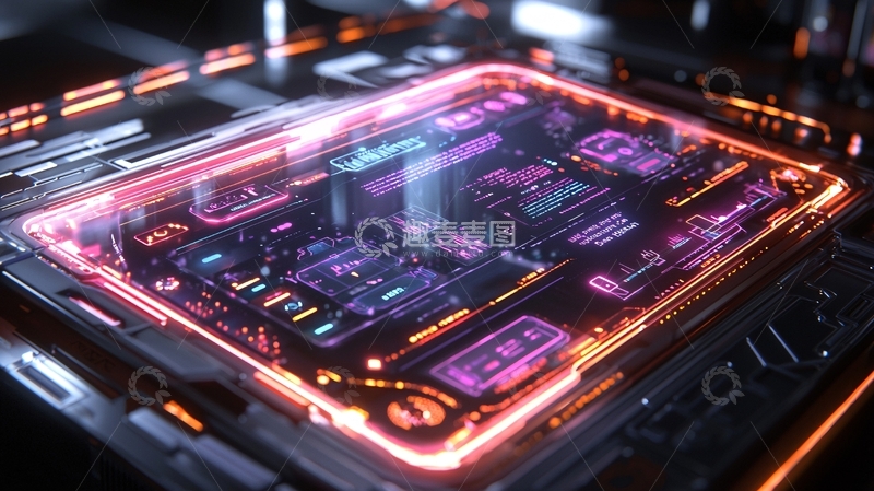高清大图下载【趣麦麦图】科技感电路板芯片